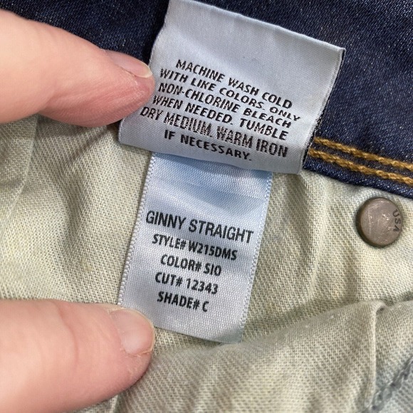 Hudson Jeans Ginny Straight Leg style ladies size 27 casual classic button flaps - Picture 8 of 9